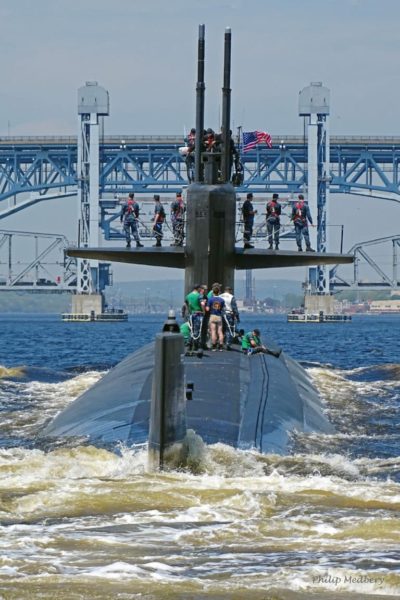 The USS Providence returning from Deployment with the families awaiting. The USS Providence returning from Deployment with the families awaiting.
